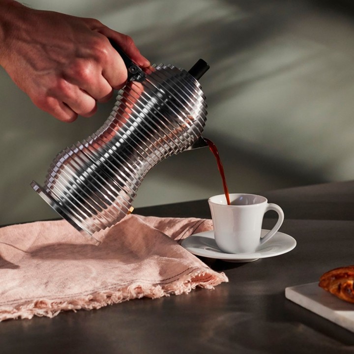 Alessi Pulcina Induktion 3 Kop. Espressokande sort Alessi Pulcina Induktion 3 Kop. Espressokande sort