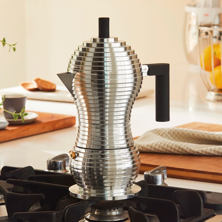 Alessi Pulcina Induktion 6 Kop. Espressokande Sort Alessi Pulcina Induktion 6 Kop. Espressokande Sort