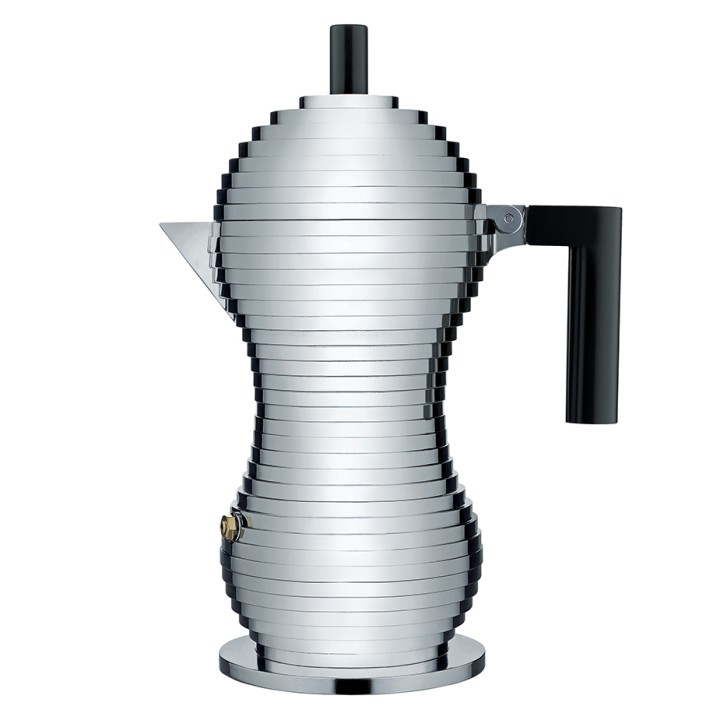 Alessi Pulcina Induktion 6 Kop. Espressokande Sort Alessi Pulcina Induktion 6 Kop. Espressokande Sort
