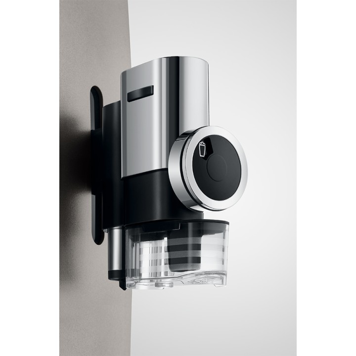 Jura J8 (EA) Midnight Silver Inkl. Plejepakke, Mælkebeholder, Mælkerens, 3-Pak Filter & 3x1000g Rigtig Kaffe Super Crema
