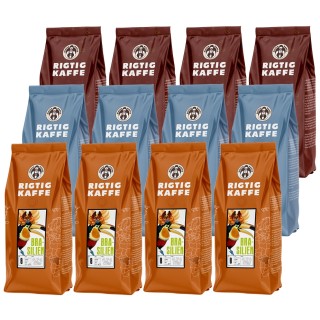 Rigtig Kaffe Mixpakke 5,6kg Hele kaffebønner Rigtig Kaffe Mixpakke 5,6kg Hele kaffebønner