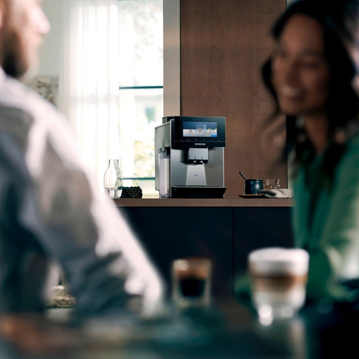 Siemens TQ907R03 EQ900 s700 Espressomaskine Inkl. 6kg Rigtig Kaffe Crema Intenso Hele kaffebønner