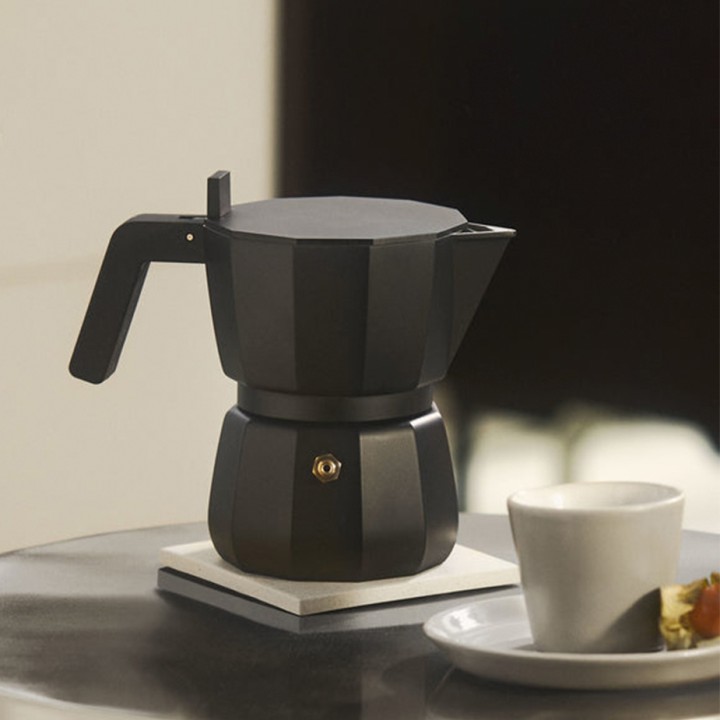Alessi Moka 1 Kop. Espressokande Sort Alessi Moka 1 Kop. Espressokande Sort