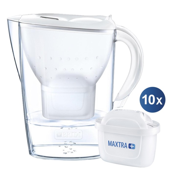 BRITA Marella 2,4L Hvid Inkl. 10 stk Maxtra Pro Filter BRITA Marella 2,4L Hvid Inkl. 10 stk Maxtra Pro Filter