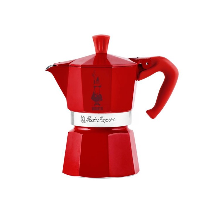 Bialetti Moka Express Espressokande 3 Kop. Rød – Winter Wonderland Limited Edition Bialetti Moka Express Espressokande 3 Kop. Rød – Winter Wonderland Limited Edition