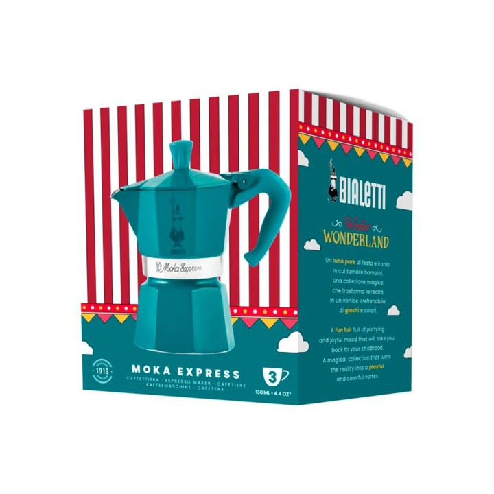 Bialetti Moka Express 3 Kop. Espressokande Turkis – Winter Wonderland Limited Edition Bialetti Moka Express 3 Kop. Espressokande Turkis – Winter Wonderland Limited Edition