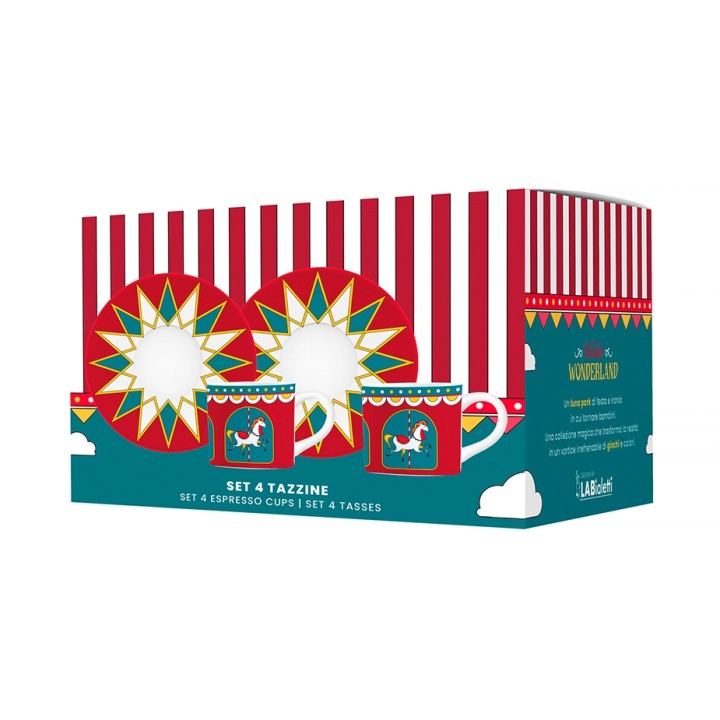 Bialetti Espressokopper 8 cl Inkl. Underkopper 4 stk Winter Wonderland Limited Edition Bialetti Espressokopper 8 cl Inkl. Underkopper 4 stk Winter Wonderland Limited Edition