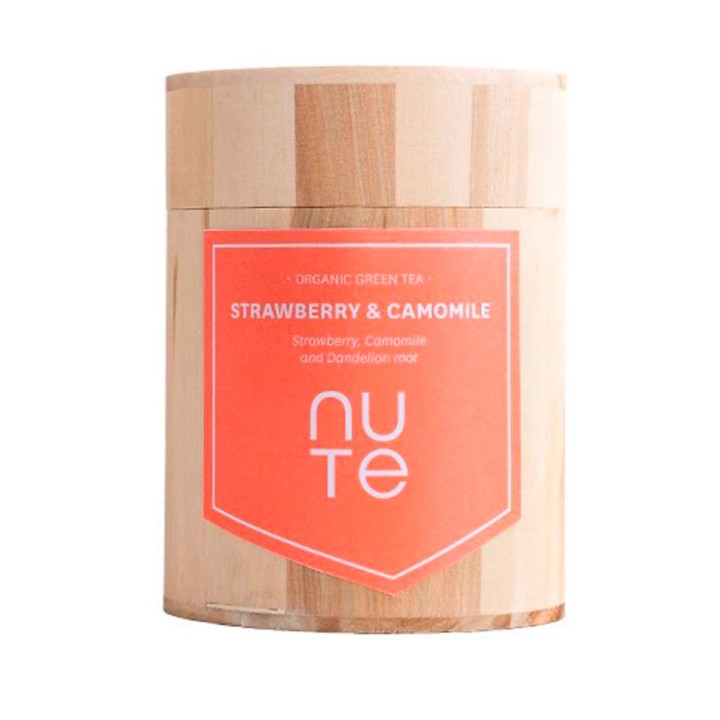 NUTE Strawberry & Camomile Økologisk 100 g Te NUTE Strawberry & Camomile Økologisk 100 g Te