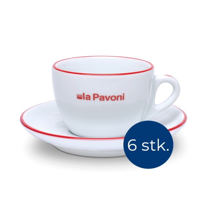 La Pavoni Cappuccinokopper 18 cl 6 Stk La Pavoni Cappuccinokopper 18 cl 6 Stk