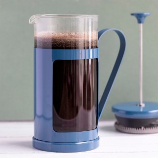 La Cafetière Monaco 8 Kop. Stempelkande Marineblå