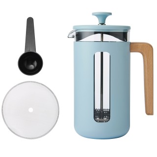 La Cafetière Pisa 8 Kop. Stempelkande Himmelblå