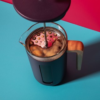 La Cafetière Pisa 8 Kop. Stempelkande Lilla