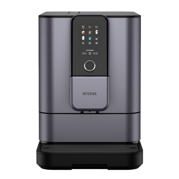 Nivona NIVO 8107 Pearl Blue Espressomaskine Inkl. Afkalkning, Kalkfilter, Mælkerens, Rensepiller & 1kg Hele kaffebønner