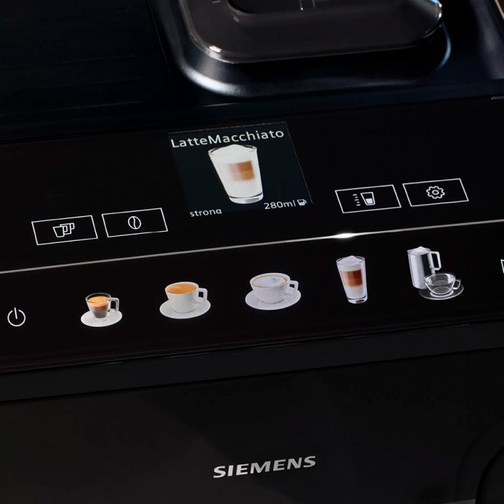 Siemens TP511R09 EQ500 Espressomaskine Inkl. Plejepakke & 8x400g Rigtig Kaffe Organic Brun Serie