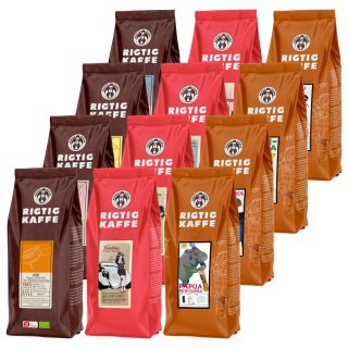 Rigtig Kaffe Mixpakke 5,2kg Hele kaffebønner Rigtig Kaffe Mixpakke 5,2kg Hele kaffebønner