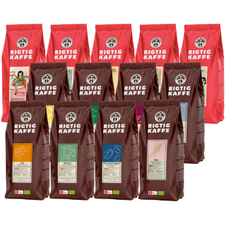 Rigtig Kaffe Mixpakke 5,7kg Hele kaffebønner Rigtig Kaffe Mixpakke 5,7kg Hele kaffebønner