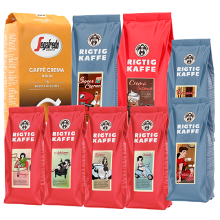 Rigtig Kaffe Bestsellers Mixpakke 6kg Hele kaffebønner