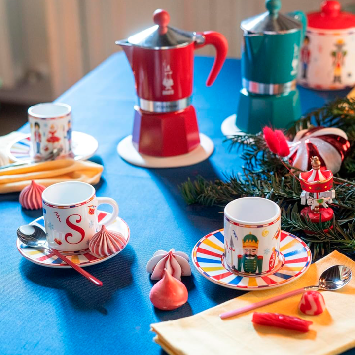 Bialetti Nøddeknækkeren Espressokopper Inkl. Underkopper 2 stk 8 cl Bialetti Nøddeknækkeren Espressokopper Inkl. Underkopper 2 stk 8 cl