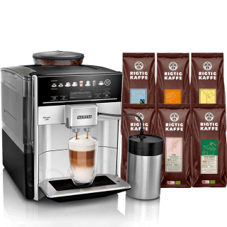 Siemens TE653M11RW EQ6 s300 Espressomaskine Inkl. 8x400g Rigtig Kaffe Organic