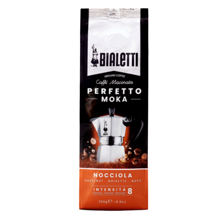 Bialetti Perfetto Moka Nocciola 250g Malet Kaffe Bialetti Perfetto Moka Nocciola 250g Malet Kaffe