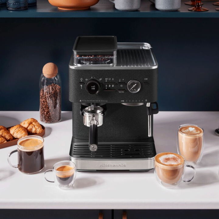 KitchenAid Semiautomatisk Espressomaskine Inkl. Kværn Cast Iron Black