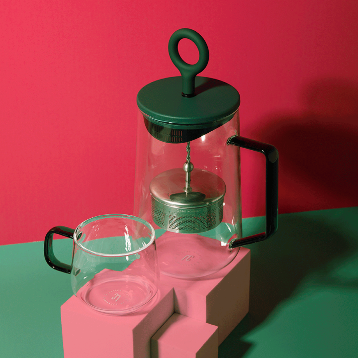 La Cafetière Gyro Spinfuser 1,25 L Tebrygger Grøn/Glas La Cafetière Gyro Spinfuser 1,25 L Tebrygger Grøn/Glas