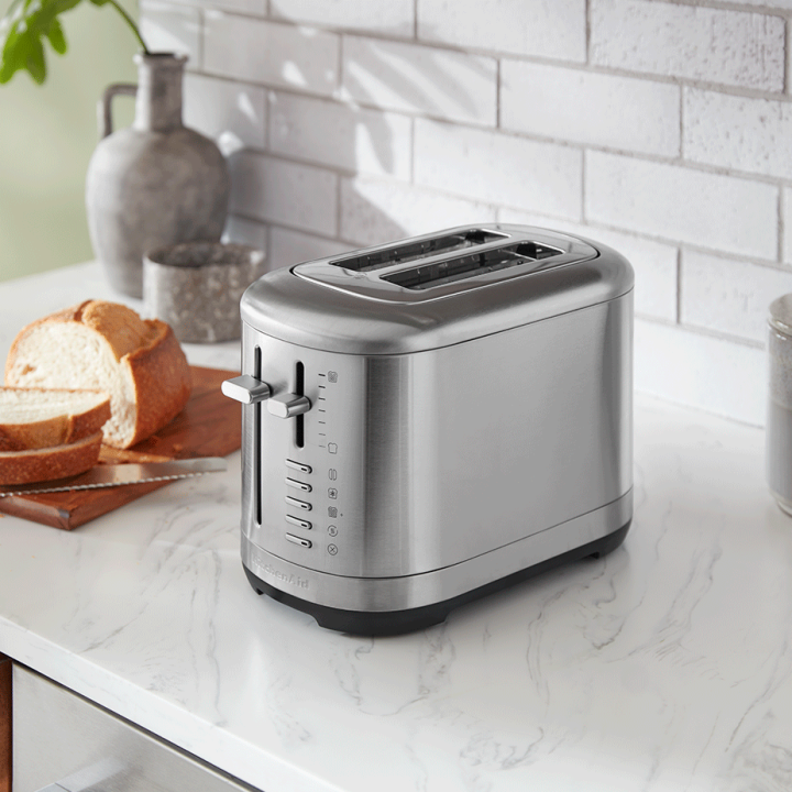 KitchenAid 5KMT2109ESX Brødrister 2 Skiver Stål KitchenAid 5KMT2109ESX Brødrister 2 Skiver Stål