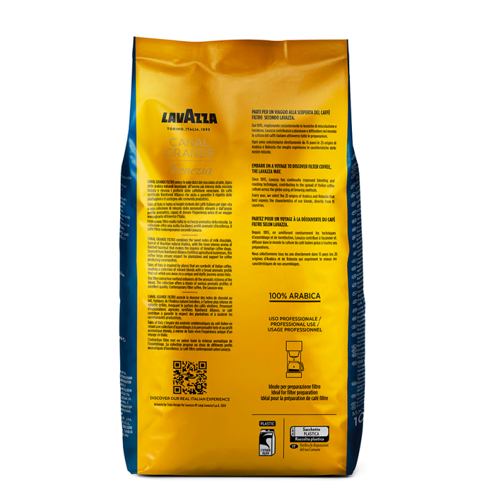Lavazza Tales of Italy Canal Grande 1kg Hele kaffebønner Lavazza Tales of Italy Canal Grande 1kg Hele kaffebønner