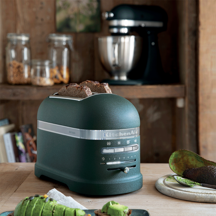 KitchenAid 5KMT2204EPP Artisan Brødrister 2 Skiver Pebbled Palm KitchenAid 5KMT2204EPP Artisan Brødrister 2 Skiver Pebbled Palm