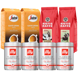 Stor Mixpakke 5kg Hele kaffebønner Stor Mixpakke 5kg Hele kaffebønner