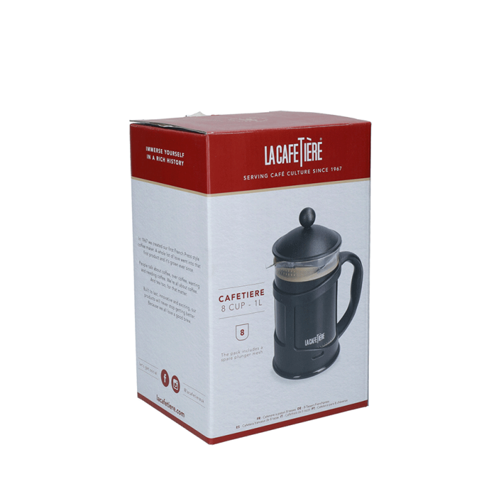 La Cafetiere 8 Kop. Stempelkande Sort La Cafetiere 8 Kop. Stempelkande Sort