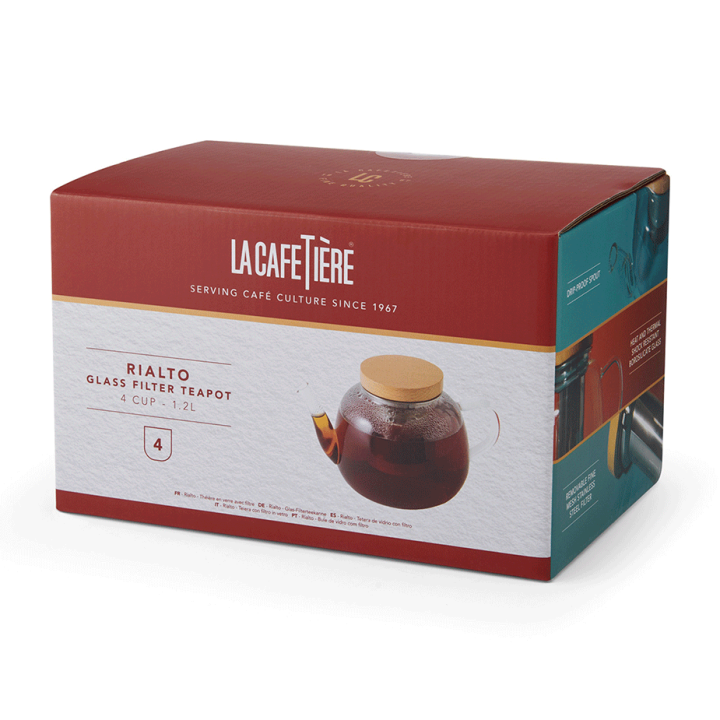 La Cafetière Rialto 4 Kop. Tebrygger Glas La Cafetière Rialto 4 Kop. Tebrygger Glas