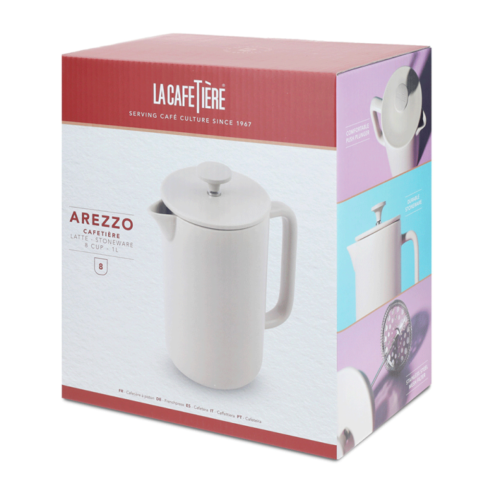 La Cafetière Arezzo 8 Kop. Stempelkande Latte La Cafetière Arezzo 8 Kop. Stempelkande Latte