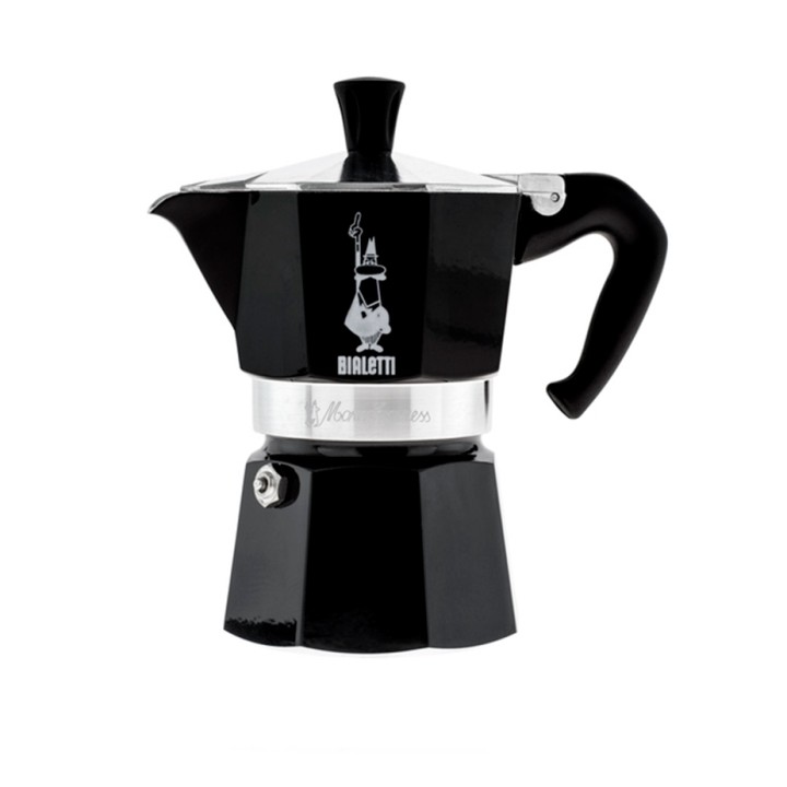 Bialetti Moka Express 3-Cup Espresso Pot Black