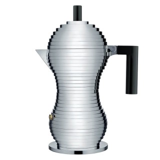 Alessi Pulcina 6-Cup Espresso Pot Black