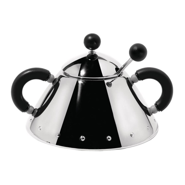 Alessi 9097 Sugar Bowl Black