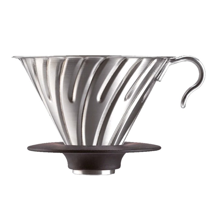 Hario V60 Metal Dripper Steel 2 Cup.