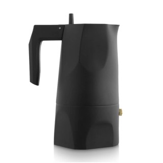 Alessi Ossidiana 3-cup Espresso Pot Black