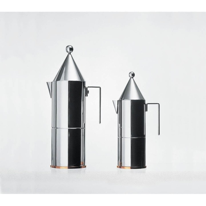 Alessi La Conica 3-Cup Espresso Pot, Steel
