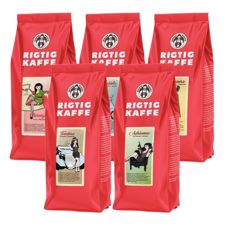 Rigtig Kaffe Mix pack 2.5 kg Whole coffee beans
