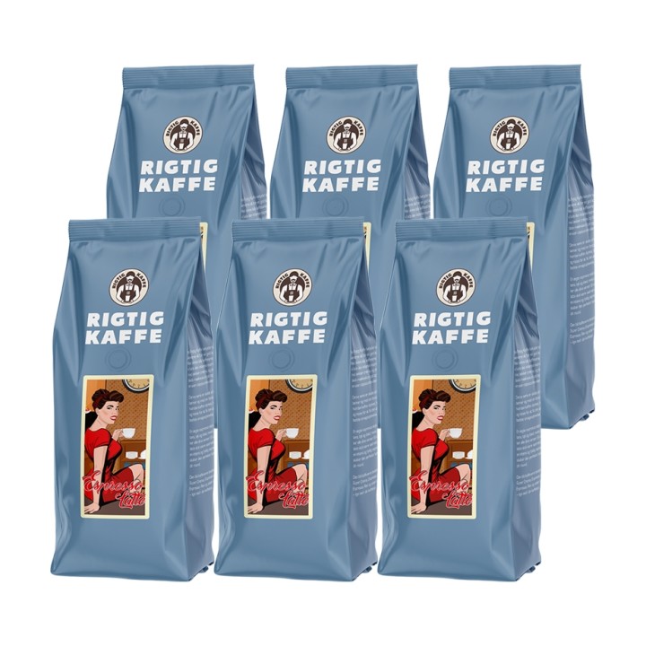 Rigtig Kaffe Espresso Latte 3kg Whole coffee beans