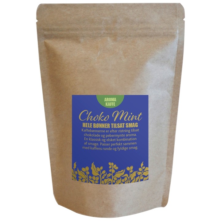 Choko Mint Flavored Coffee 225g Whole Coffee Beans