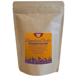 Orange chocolate flavored coffee 225g whole coffee beans