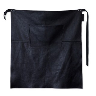 DutchDeluxes Professional Leather Barista Apron Long - Black