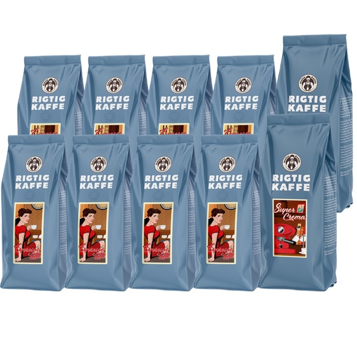 Rigtig Kaffe Mix pack 6kg Whole coffee beans