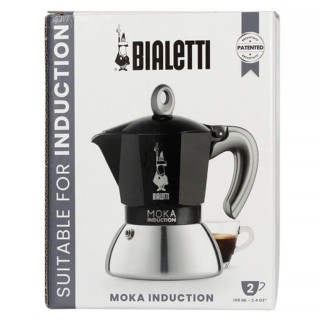 Bialetti Moka Induction 2-Cup Espresso Pot Black