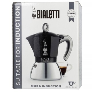 Bialetti Moka Induction 6 Cup. Espresso pot Black