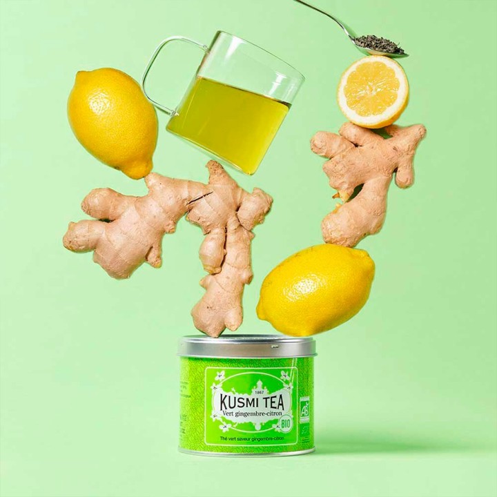 Kusmi Green Tea Lemon and Ginger Organic 100 g