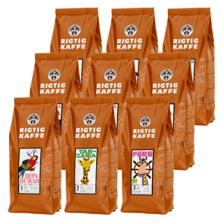 Rigtig Kaffe World's Coffee - 9x400g