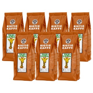 Rigtig Kaffe Tanzania No. 2 - 7x400g Whole coffee beans
